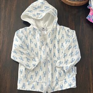 Nantucket Kids 100% Pima cotton lobster hoodie